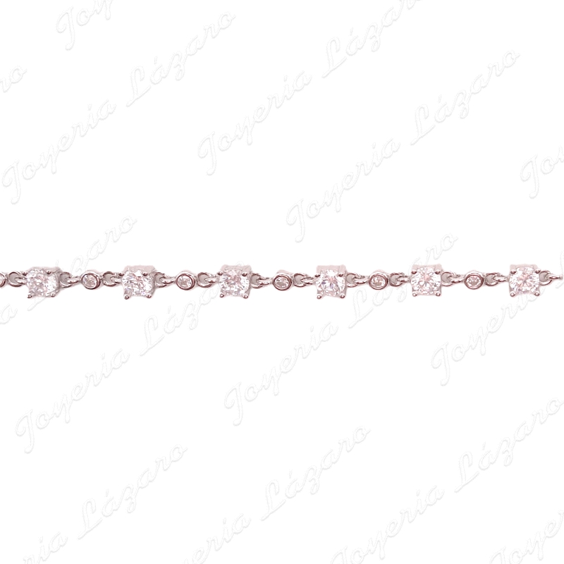 PULSERA PLATACIRCONITAS 4 GARRAS+CIRCONITAS BOCEL ENTRE PIEZAS                                      
