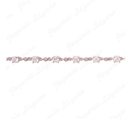 PULSERA PLATACIRCONITAS 4 GARRAS+CIRCONITAS BOCEL ENTRE PIEZAS