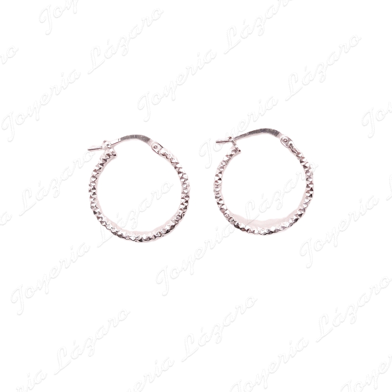 PEND. AROS PLATA DIAMANTADO 2X15MM INT.                                                             