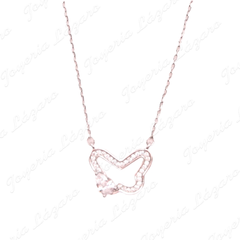 GARGANTILLA PLATA MARIPOSA CALADA CIRCO CARRIL+CIRCO MARQUESA                                       