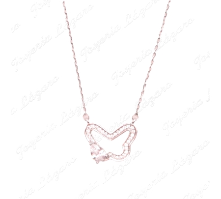 GARGANTILLA PLATA MARIPOSA CALADA CIRCO CARRIL+CIRCO MARQUESA                                       