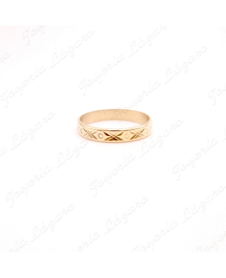 ALIANZA ORO 18KT OCASION TALLADA