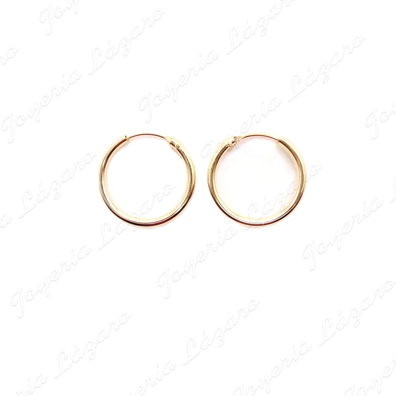 PEND. AROS PLATA TUBO 2X16MM CHAPADO                                                                