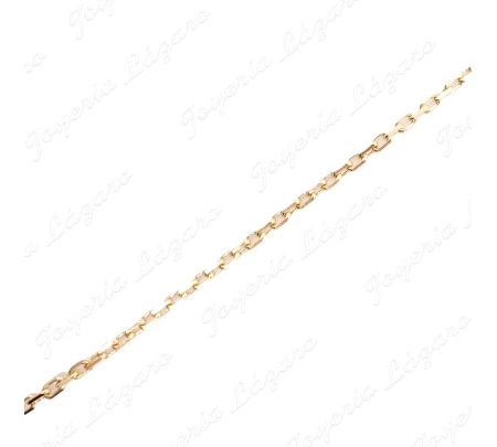 CADENA 50 CM. ORO 18 KTS FORZADA 1MM