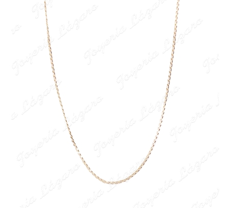 CADENA 40 CM. ORO 18 KTS BARBADA 1.5MM