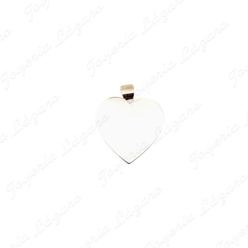 COLGANTE GR. ORO 18 KTS CORAZON LISO BRILLLO 30X30MM                                                