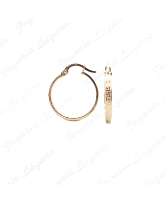 PEND. AROS ORO 18 KTS FINO 2X1-15MM GRECA                                                           