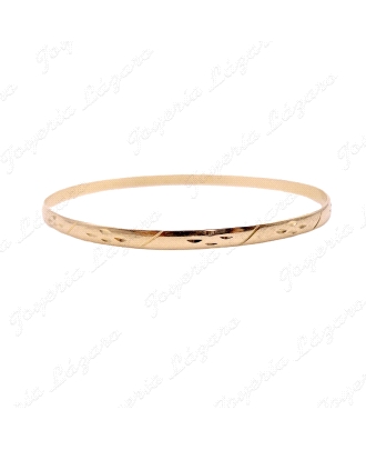 PULSERA 1/2 CAÑA ORO 18KT OCASION 1/2 CAÑA MACIZA 4MM                                               