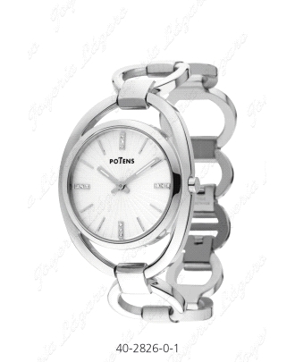 POTENS RELOJ SRA. COLEC. PARIS, ARMIS ESLABONES ESF. BLANCA CIRCOS