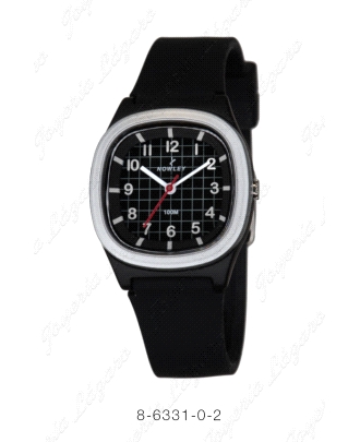 NOWLEY RELOJ RACIN ANALOGICO ESFERA NGRA. CORREA SILICON, NGRA.                                     