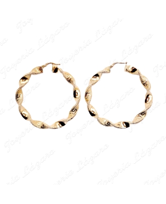 PEND. AROS ORO 18KT OCASION 7MMX43 INT RIZO+GRECA                                                   