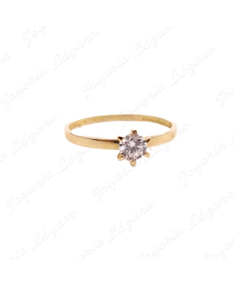 SORTIJA ORO 18 KTS SOLITARIO CIRCO 4MM 6 GARRAS                                                     