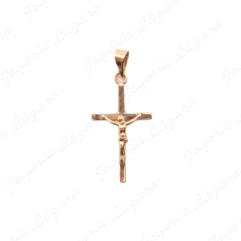 CRUZ ORO 18 KTS 13X23MM  TABLA CON CRISTO                                                           