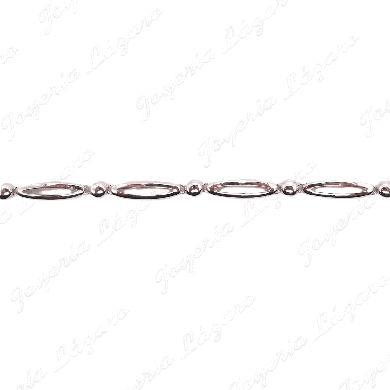 PULSERA PLATA DISEÑO PIEZAS INTERCALADAS                                                            