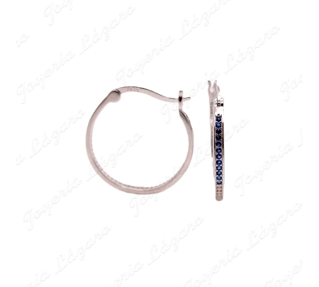 PEND. AROS PLATA MICRO CIRCO COLORES 20MM                                                           