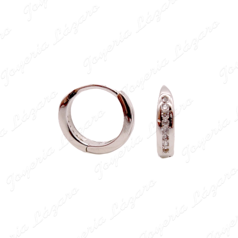 PEND. AROS PLATA CIRCO ENGASTE 10X2MM                                                               