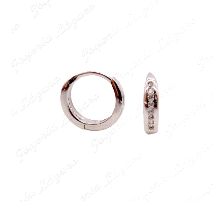 PEND. AROS PLATA CIRCO ENGASTE 10X2MM                                                               