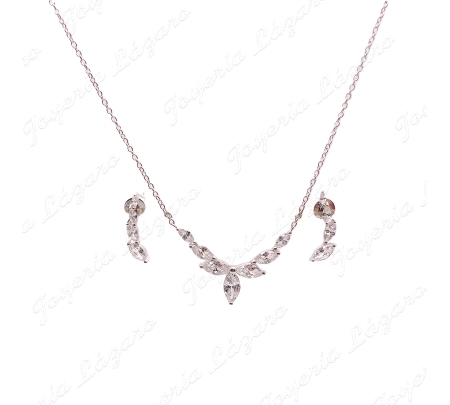 JUEGOS PLATA GARGANTILLA MAS PENDIENTES CIRCOS GARRAS ROMBOS