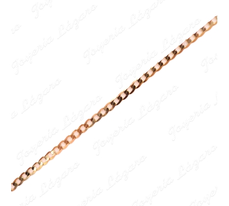 CADENA 60 CM. ORO 18 KTS BARBADA PLANA 1.5MM