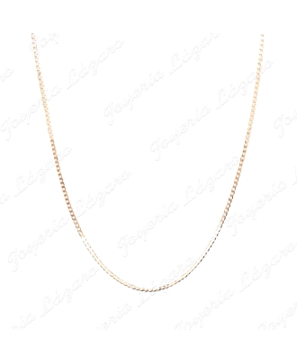 CADENA 50 CM. ORO 18 KTS BARBADA PLANA 1.5MM                                                        