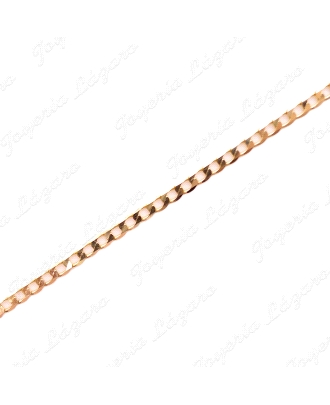 CADENA 50 CM. ORO 18 KTS BARBADA PLANA 1.5MM