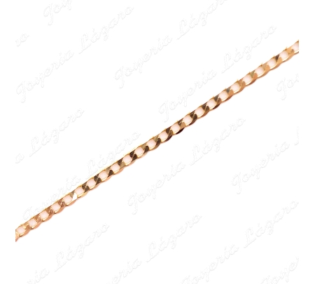 CADENA 50 CM. ORO 18 KTS BARBADA PLANA 1.5MM