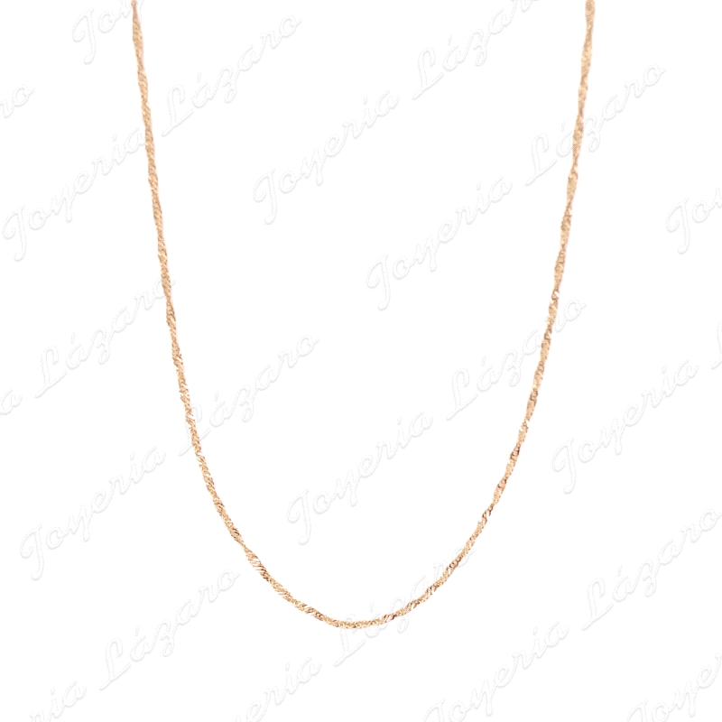 CADENA 40 CM. ORO 18 KTS SINGAPUR                                                                   