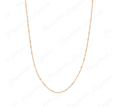 CADENA 40 CM. ORO 18 KTS SINGAPUR                                                                   
