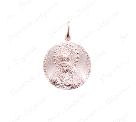 MEDALLA PLATA VIRGEN MACARENA 23MM                                                                  