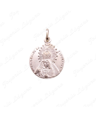 MEDALLA PLATA VIRGEN DE LA ESPERANZA DE BERJA 20MM                                                  