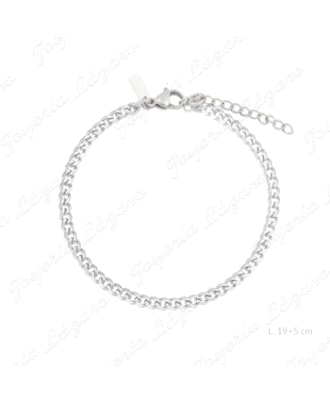 PULSERA ACERO BARBADA FINA                                                                          