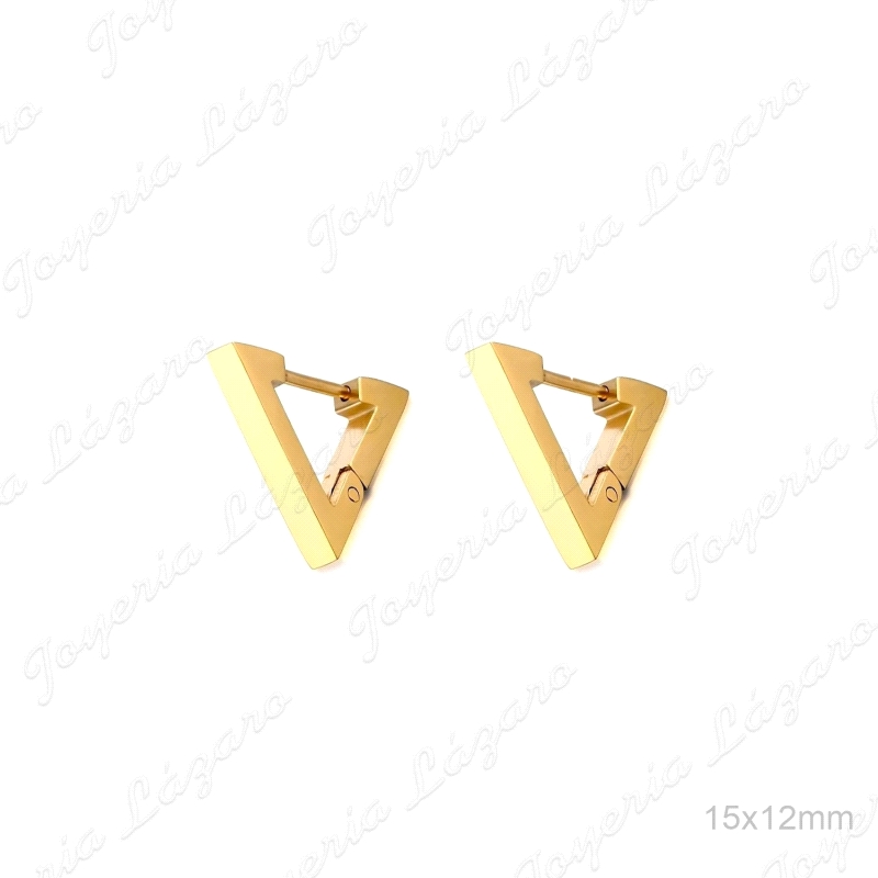 PEND. ACERO TRIANGULO DORADO                                                                        