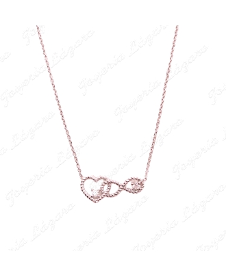 GARGANTILLA PLATA CORAZON+INFINITO ENLAZADOS                                                        