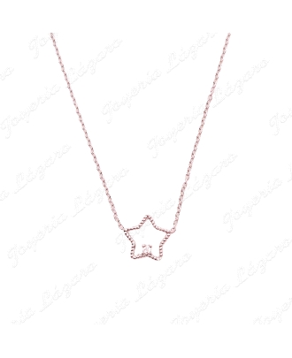 GARGANTILLA PLATA ESTRELLA CON CIRCO                                                                