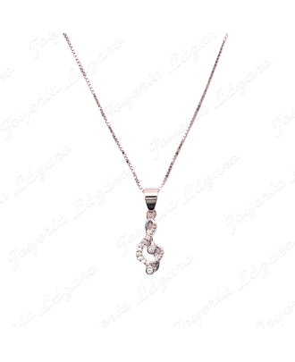 GARGANTILLA PLATA CLAVE DE SOL                                                                      