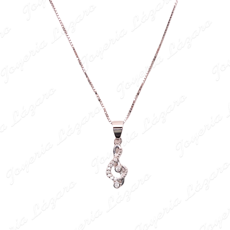 GARGANTILLA PLATA CLAVE DE SOL                                                                      