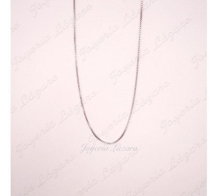 PLATA CADENA 50 CM. VENECIANA                                                                       