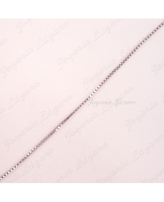 PLATA CADENA 50 CM. VENECIANA                                                                       