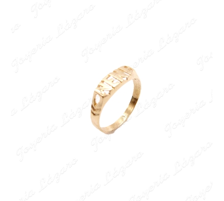 SORTIJA ORO 18KT SEMINUEVA BEBÉ, NENE CALADO                                                        