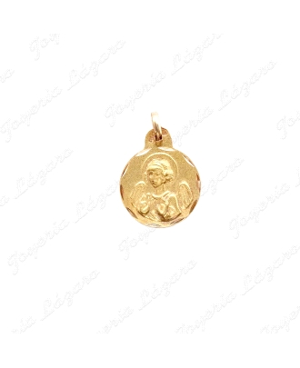 MEDALLA ORO 18KT SEMINUEVA  ANGEL DE LA GUARDA 15MM                                                 