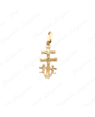 CRUZ DE CARAVACA ORO 18KT OCASION PLANA  11X225 SIN ASA                                             