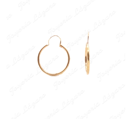 PEND. AROS ORO 18KT OCASION TUBO 1.5MMX 15 INT CIERRE ARCO                                          