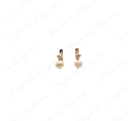 PEND. ORO 18KT SEMINUEVOS NIÑA, TU Y YO PERLA PASADA C. CAT                                         