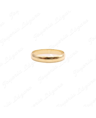 ALIANZA ORO 18KT SEMINUEVA 1/2 CAÑA 3.5MM