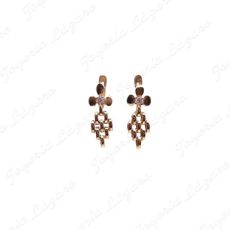 PEND. ORO 18KT SEMINUEVOS 3PETALOS+CIRCO+PANTER COLGANDO                                            