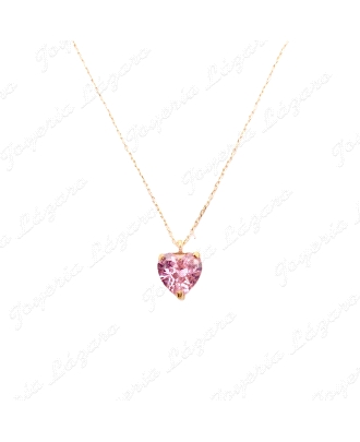 GARGANTILLA ORO 18KT SEMINUEVA LIGERA CIRCO CORAZON ROISA DE FRANCIA                                