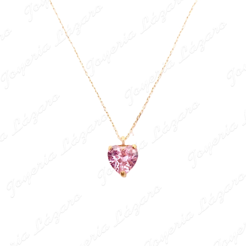 GARGANTILLA ORO 18KT SEMINUEVA LIGERA CIRCO CORAZON ROISA DE FRANCIA                                