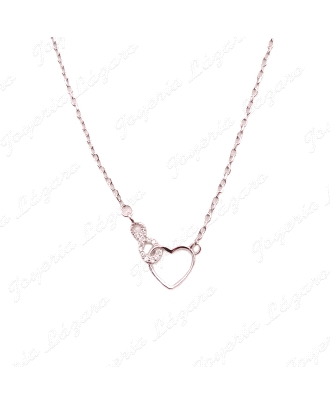 GARGANTILLA PLATACORAZON +INFINITO ENLAZADOS                                                        