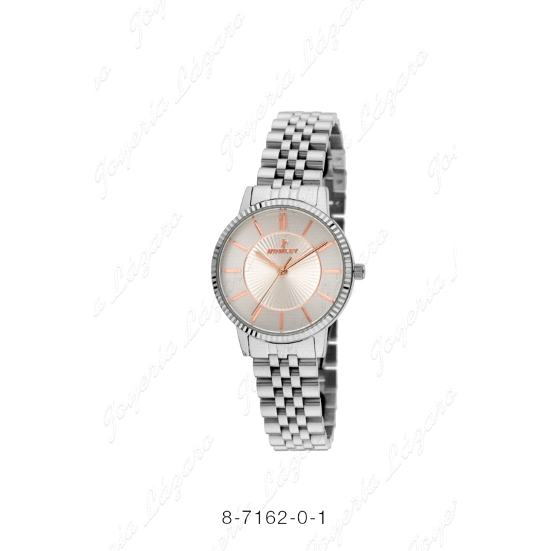 NOWLEY RELOJ ACERO CHIC SEÑORA BISEL TALLA  ESFERA DISEÑO