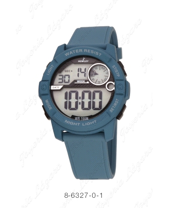 NOWLEY RELOJ DIGITAL RACING  SILICONA AZUL CLARO
